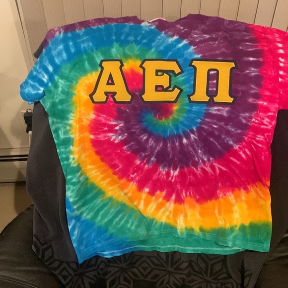 AEPi vintage 90s spiral tie dye t-shirt - Picture 2 of 4